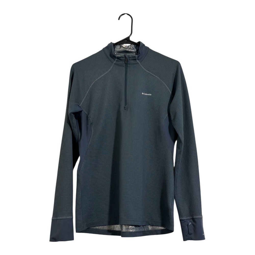 Columbia Blue Omni-Heat Heavyweight Quarter Zip Thermal Lined Women's Size Large